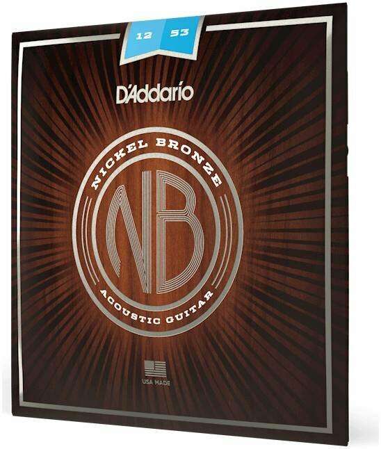 D'Addario NB1253 струны для акустической гитары, Light, 12-53