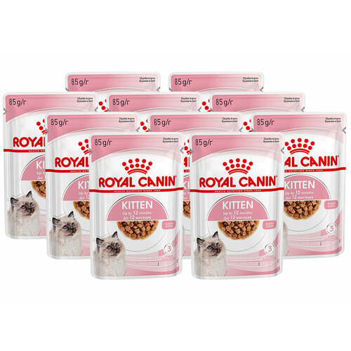 ROYAL CANIN KITTEN для котят в соусе пауч 85 гр 85 гр х 10 шт