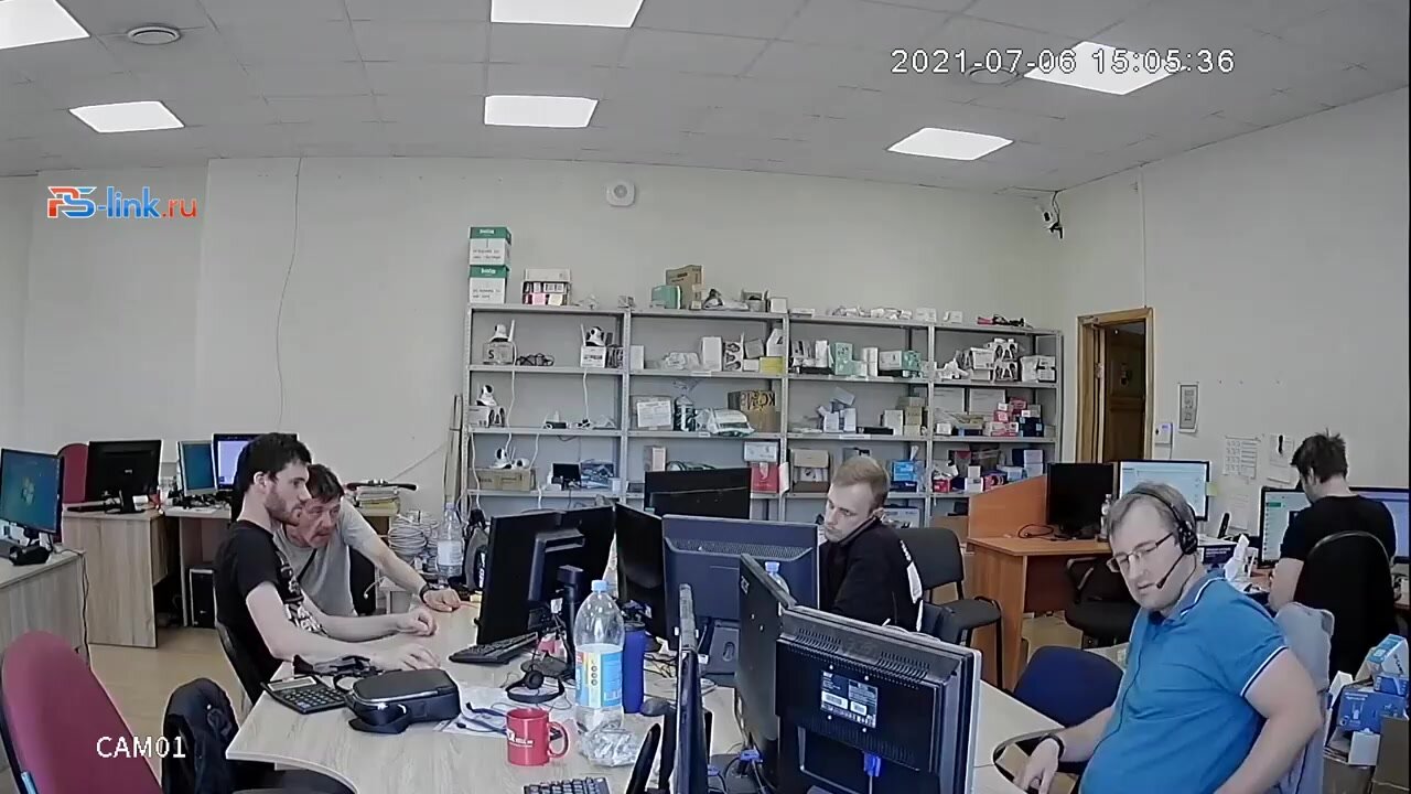 Купольная камера видеонаблюдения AHD 2Мп 1080P PS-link AHD302M с микрофоном — фото 1
