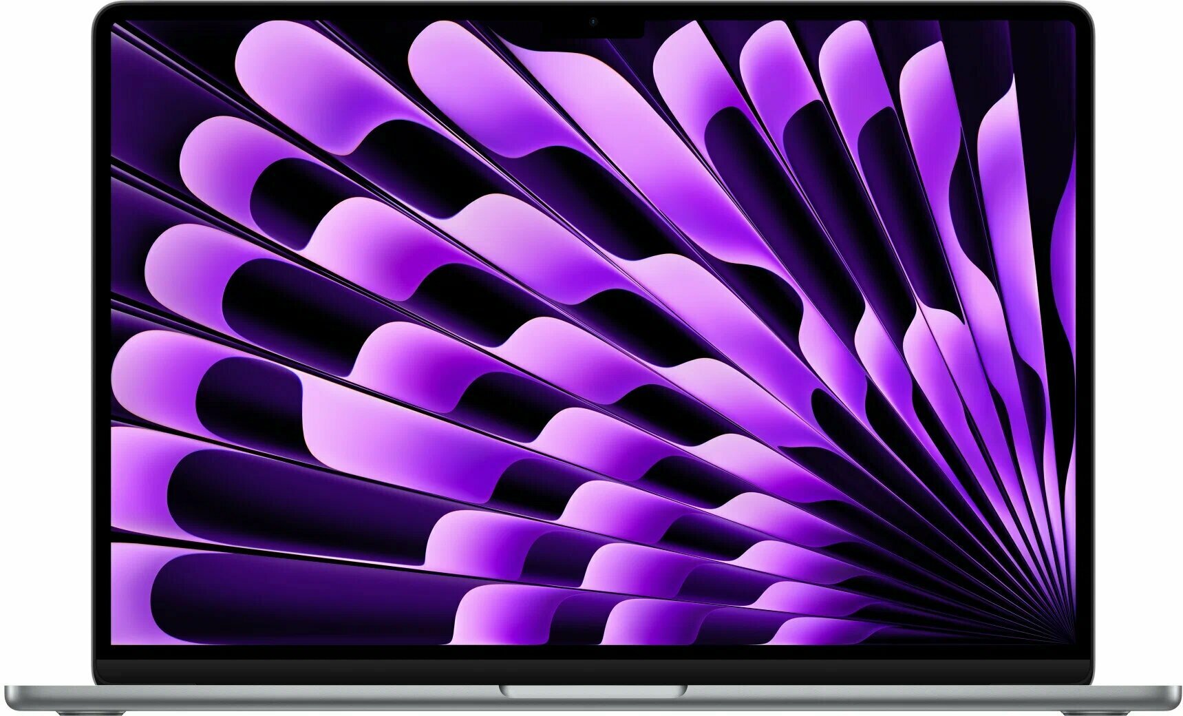 Apple Ноутбук Apple MacBook Air 15 2024 (M3 8-Core, GPU 10-Core, 8GB, 512GB) (8 ГБ, 512 ГБ, MRYN3, Space Gray - Серый Космос), русская раскладка