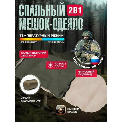 Спальный мешок тактический турестический зимний теплый с мехом экстрим до -40 6990₽