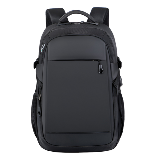 Универсальный рюкзак с отделением для ноутбука, органайзером и боковыми ремнями, черный