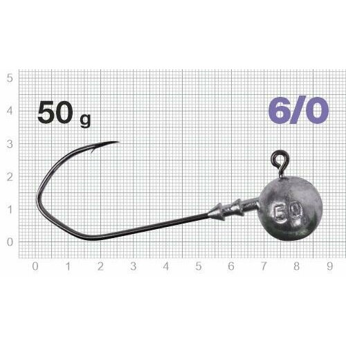Джиг-головки рыболовные Nautilus CLAW NC-1021 крючок № 6/0, 50гр (3шт)