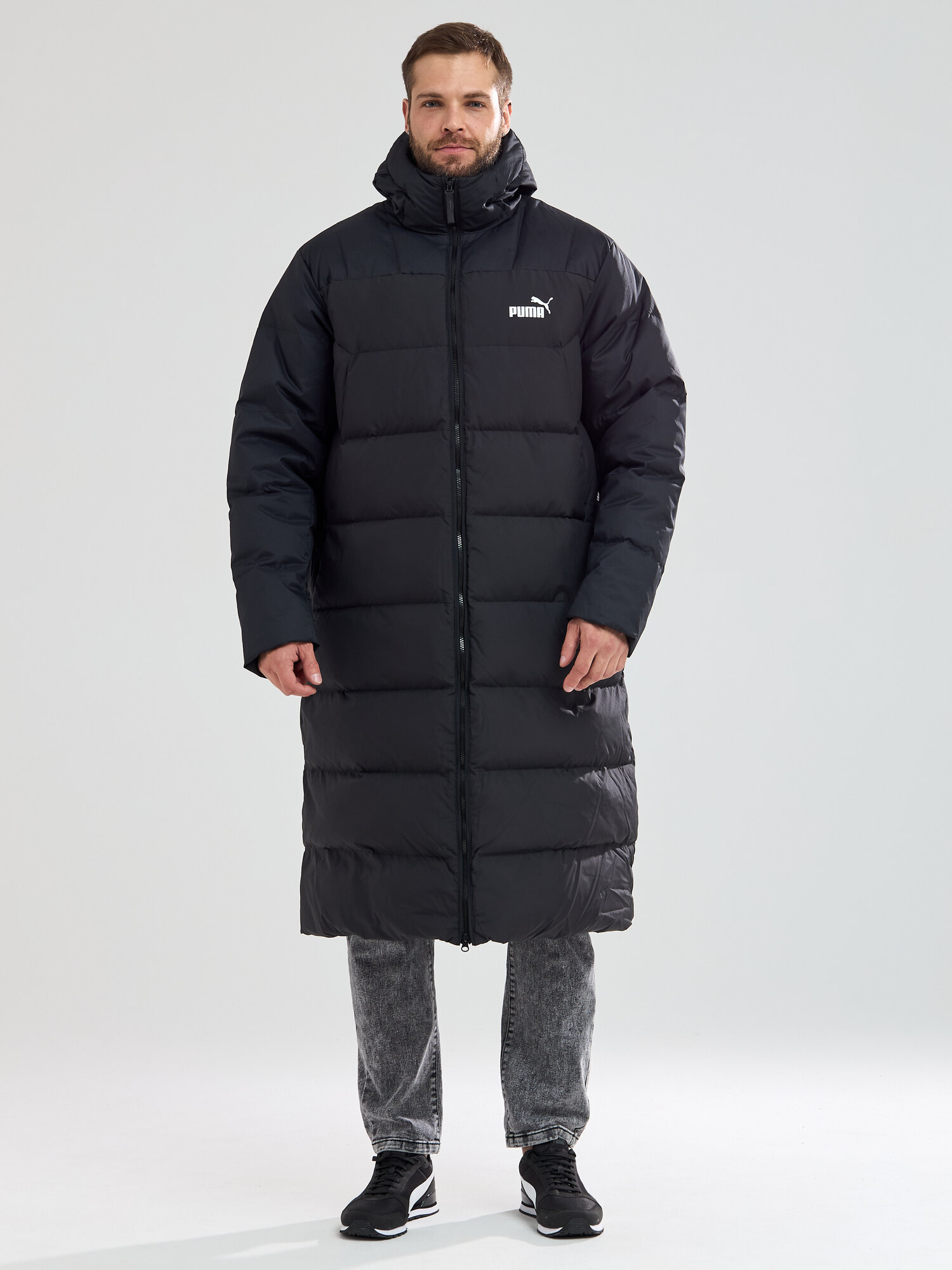 Пуховик Puma Long Hooded Down Coat