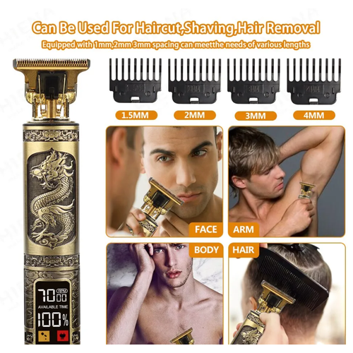 Триммер для бороды и усов Черный Дракон мини черный золотистый 980₽