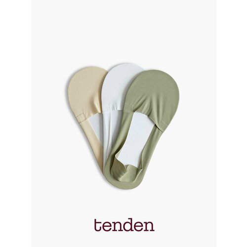 фото Подследники tenden микрофибра, размер 36-39, хаки, бежевый, белый