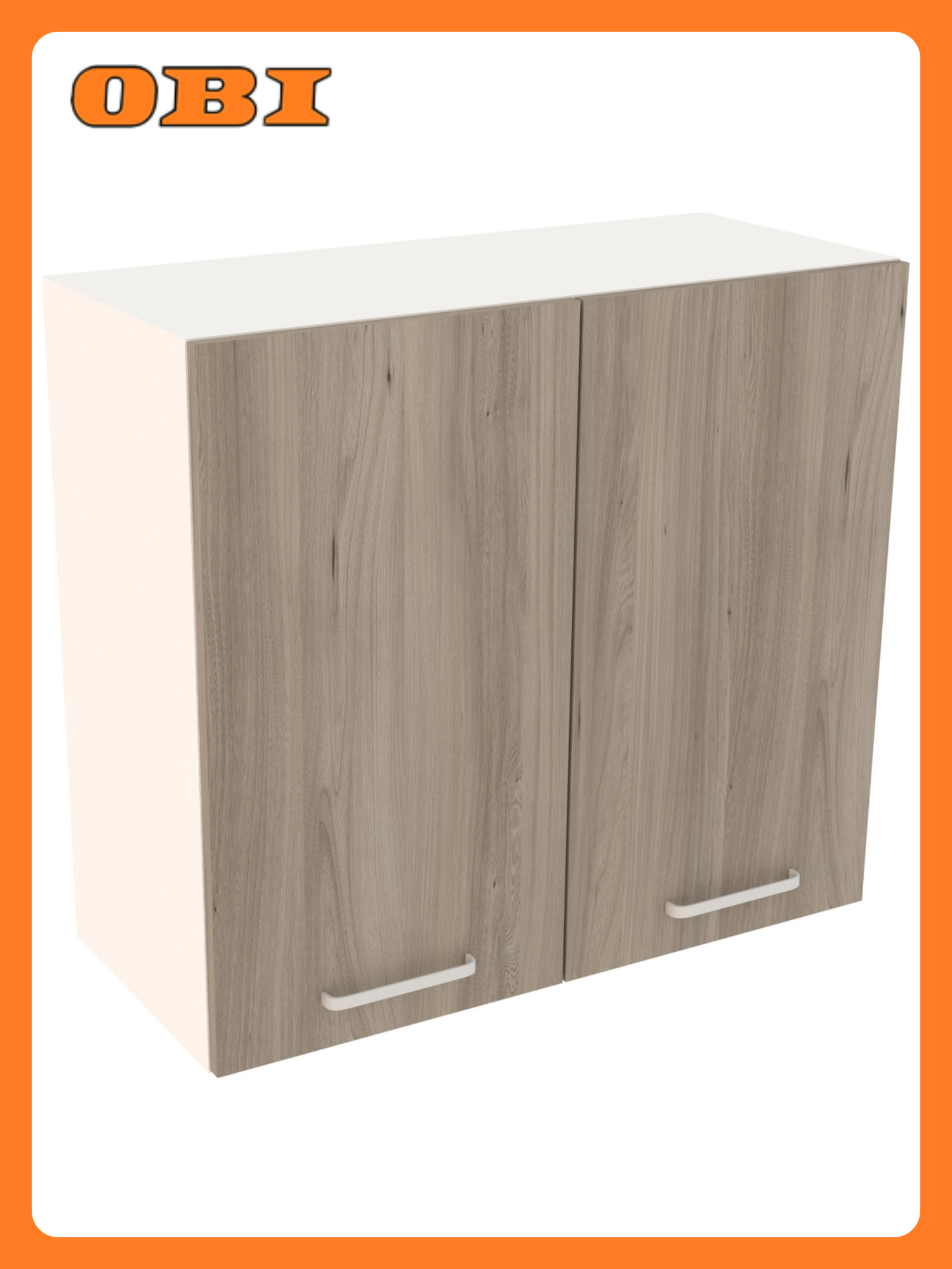 Шкаф навесной 80 см Олеандр прямоугольный распашные дверцы