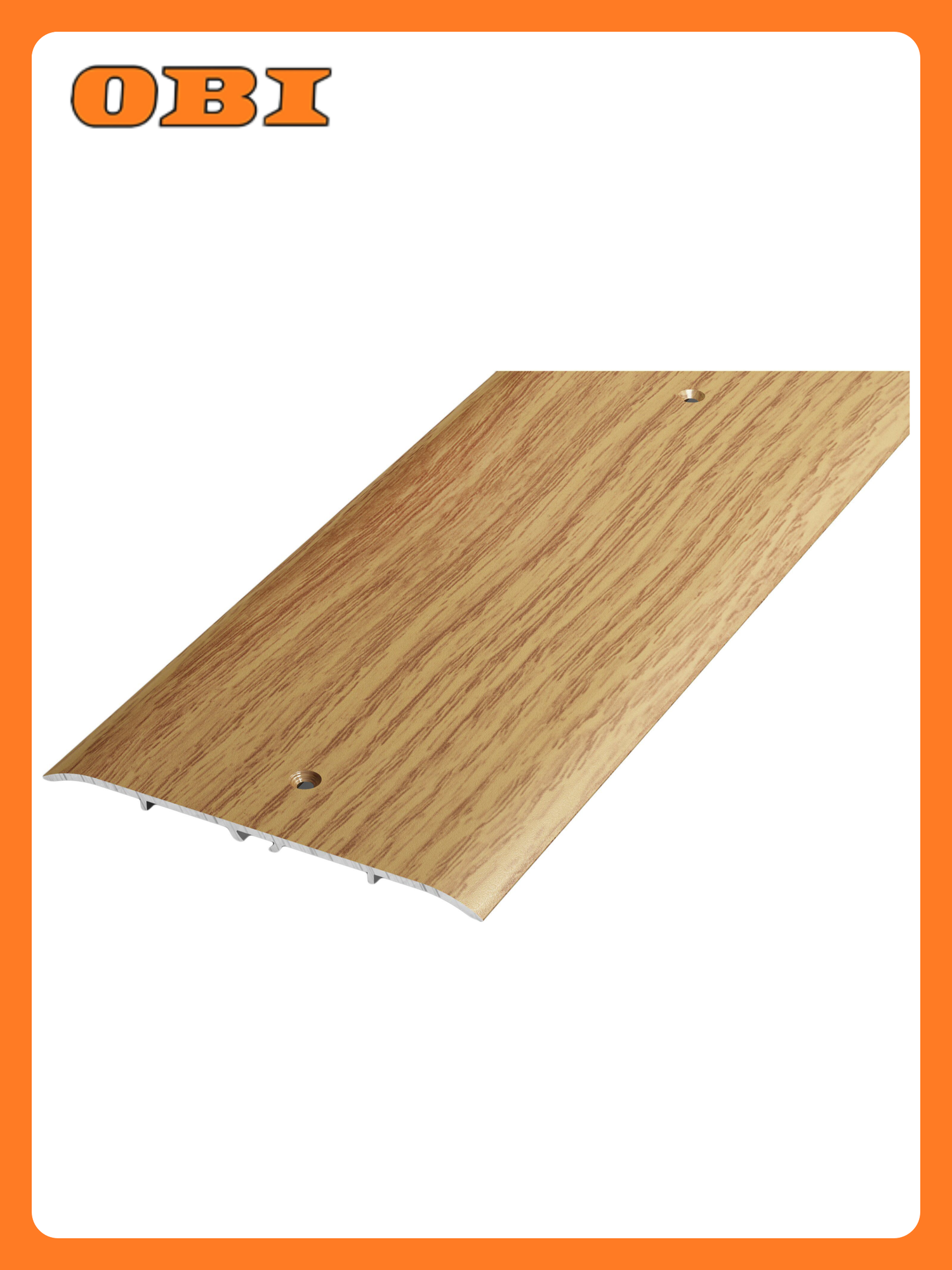 Порог одноуровневый лука ПС 05 900.084 Дуб универсал алюминий 900х100 мм