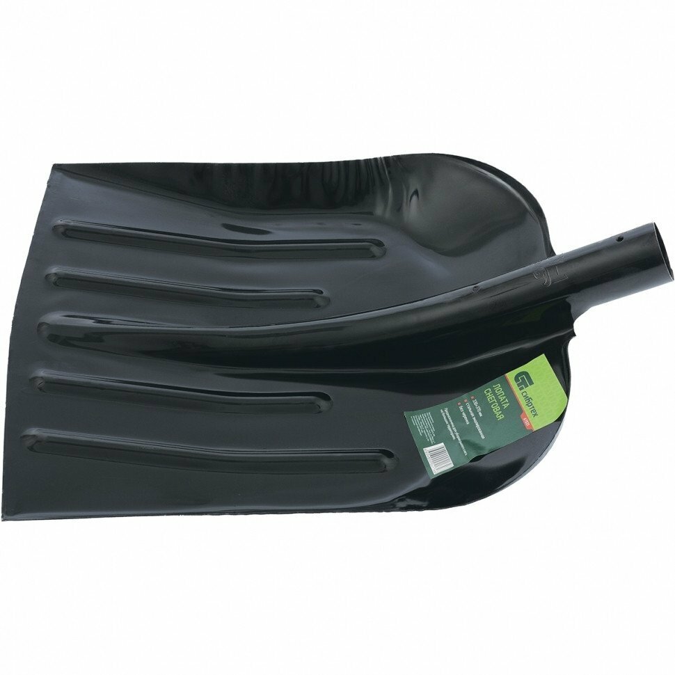 Лопата для уборки снега стальная эмалированная 330х365 мм