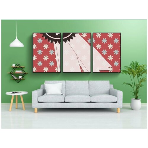 фото Набор модулных постеров для интерьера "первый, выиграл, соревнование" 60x90 см. в тубусе, без рамки lotsprints