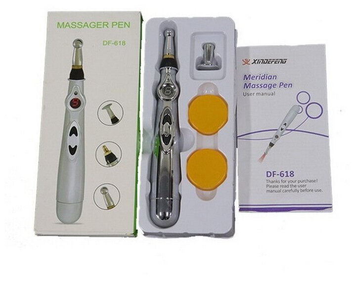 Массажная электронная ручка для точечного акупунктурного массажа тела Massager Pen DF-618 - фотография № 2