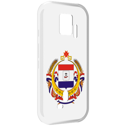 Чехол MyPads герб-мордовия-саранск для ZTE Nubia Red Magic 7S Pro задняя-панель-накладка-бампер