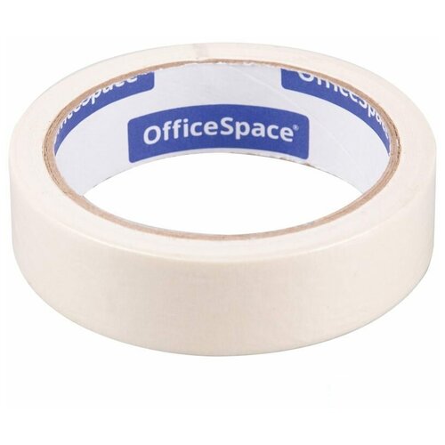 Клейкая лента (скотч) малярная OfficeSpace (25мм x 25м, со штрихкодом) (КЛ_18612), 72шт.