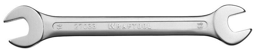 Рожковый гаечный ключ KRAFTOOL 13 х 14 мм 27033-13-14