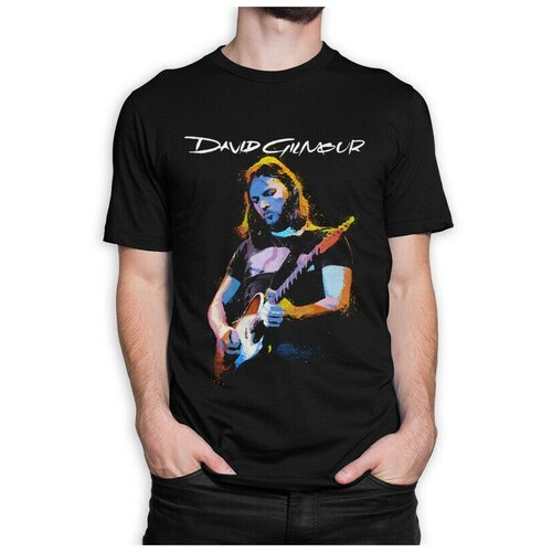 фото Футболка design heroes pink floyd - дэвид гилмор мужская черная s