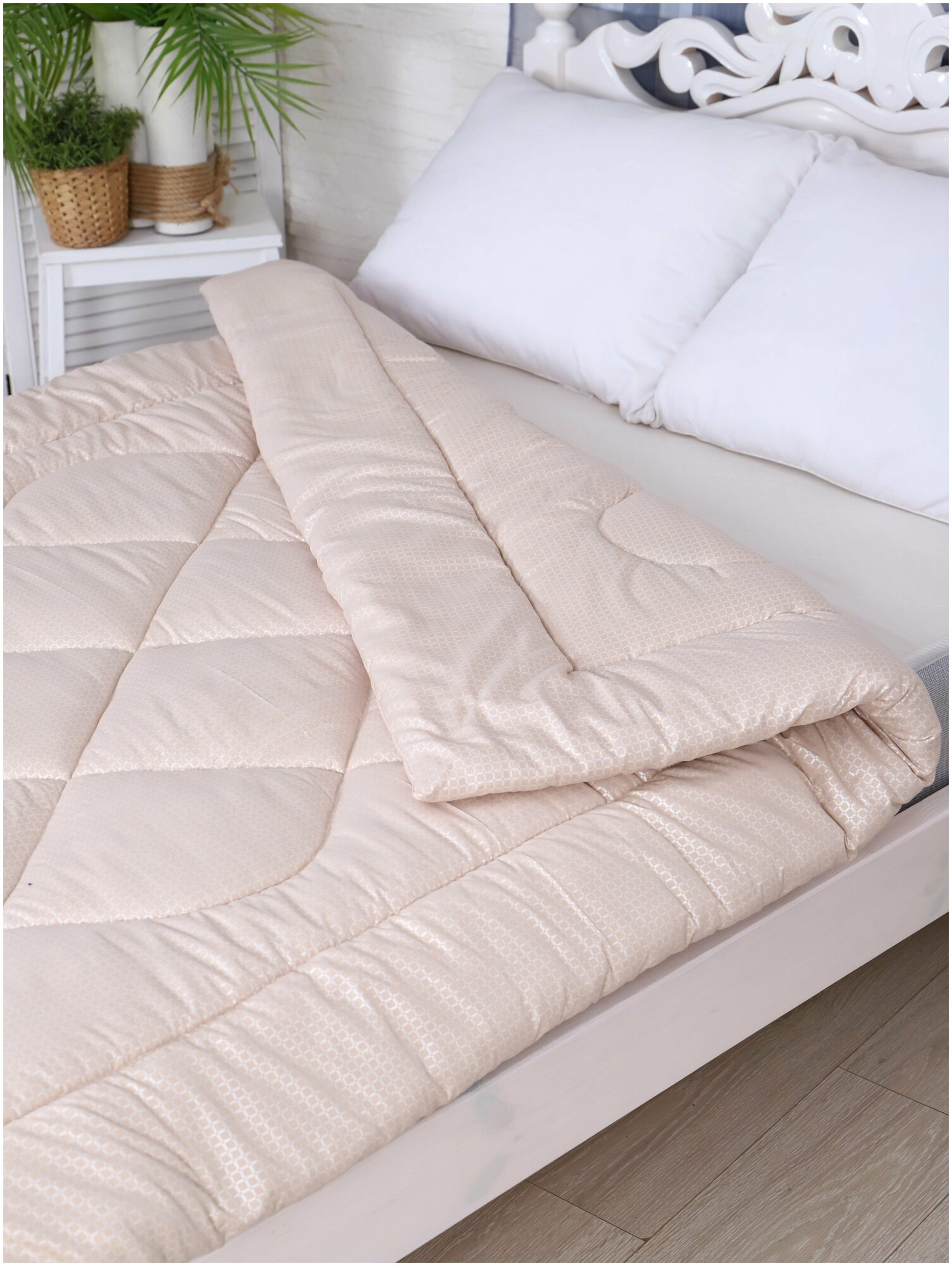 Одеяло ватное, вата прима 100% 2х спальный 172x205 с наполнителем Хлопок - фотография № 4