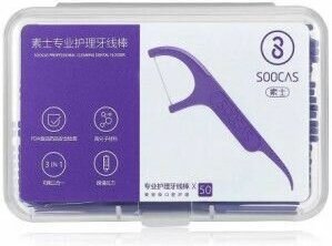 Зубная нить Xiaomi Soocas Floss Pick 50шт (D1)