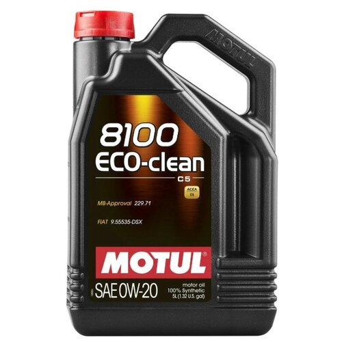 фото Масло моторное motul 8100 eco-clean 0w-20 ( 5 l)