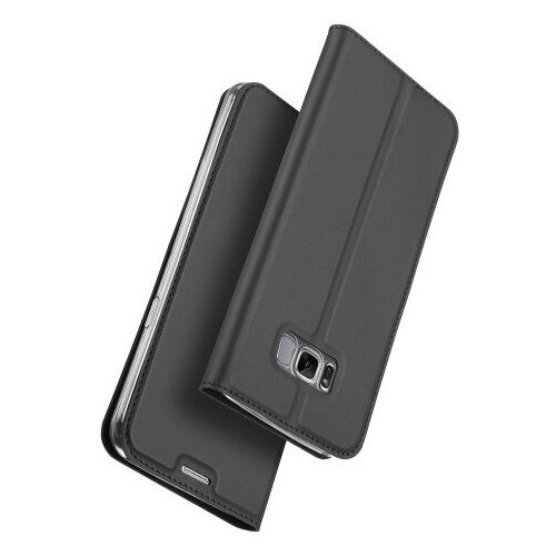 Чехол-книжка для Samsung G955F, Galaxy S8 Plus, DU DU, боковой, серый