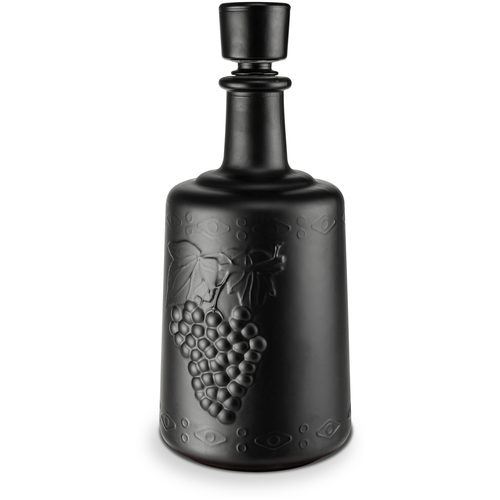 фото Бутылка стеклянная для напитков, для настаивания, для самогона и вина "традиция" 1,5л, чёрная добрый жар