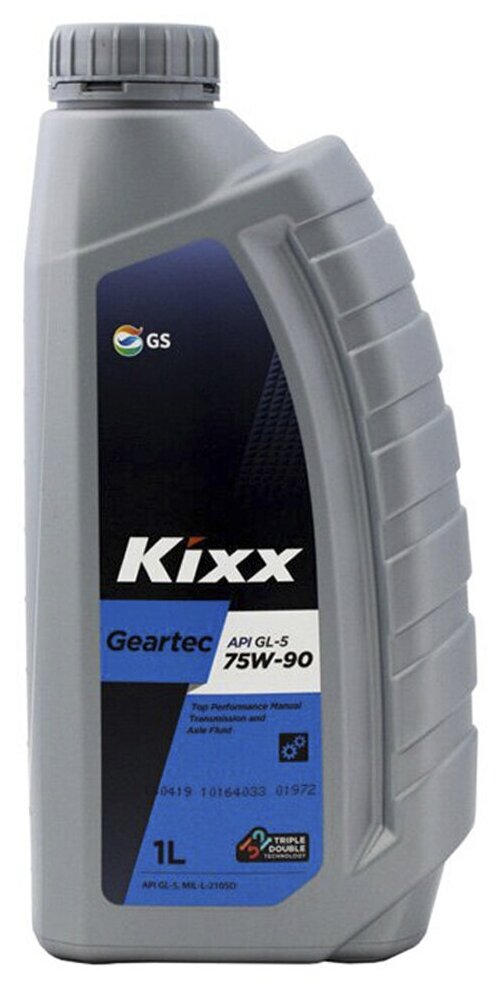 Масло трансмиссионное Kixx Geartec GL-5 75W-90, 1 л