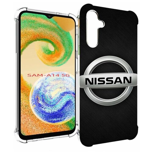 Чехол MyPads nissan ниссан 2 мужской для Samsung Galaxy A14 4G/ 5G задняя-панель-накладка-бампер