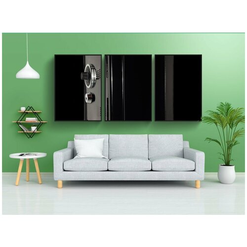 фото Набор модулных постеров для интерьера "безопасно, деньги, безопасность" 60x90 см. в тубусе, без рамки lotsprints