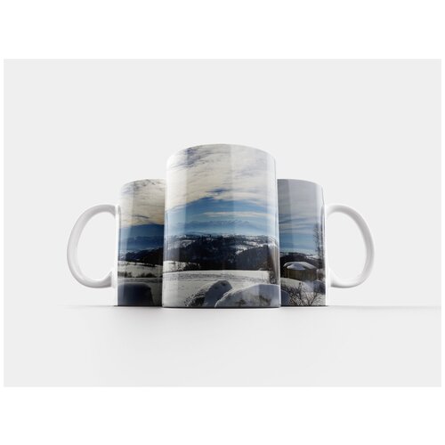 фото Кружка "ланге, холмы, зима" 320 мл lotsprints