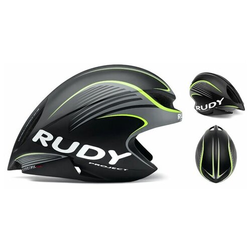 фото Шлем rudy project wing57 black/yellow fluo matt, велошлем, размер l