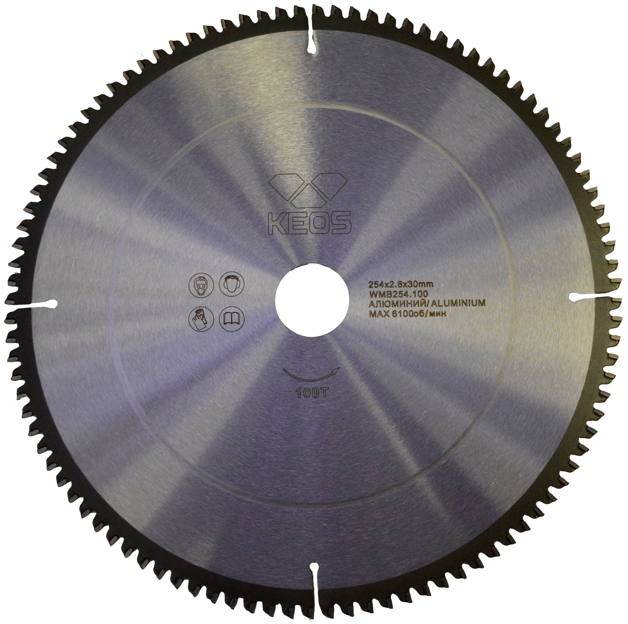 фото Диск пильный KEOS 254x30 z100 по металлу