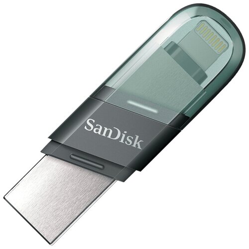 USB Flash накопитель 256Gb SanDisk iXpand Flip (SDIX90N-256G-GN6NE) голубой/серебристый