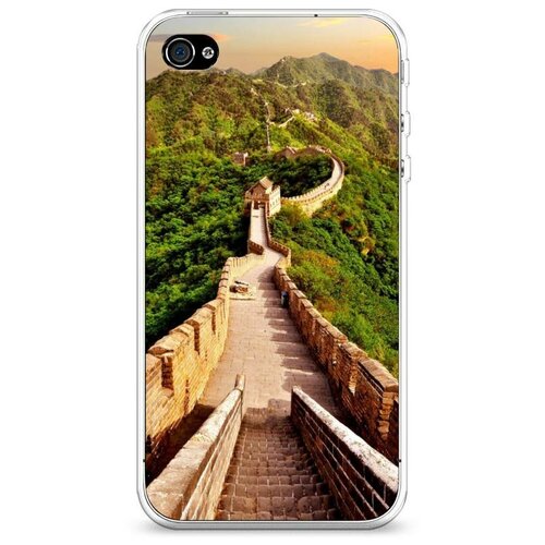 фото Силиконовый чехол "великая китайская стена 1" на apple iphone 4/4s / айфон 4/4s case place