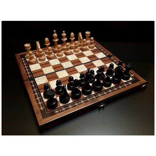 Шахматы Классика орех складные шахматы эстет орех