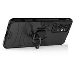 Противоударный чехол с кольцом Panther Case для OnePlus 9 RT черный - изображение