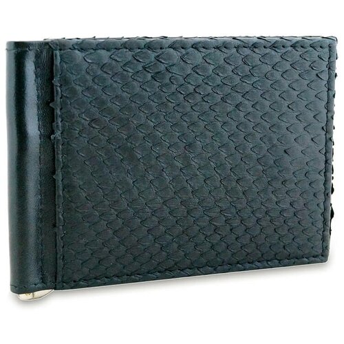 фото Двусторонний зажим для денег из питона с отделением для карточек exotic leather