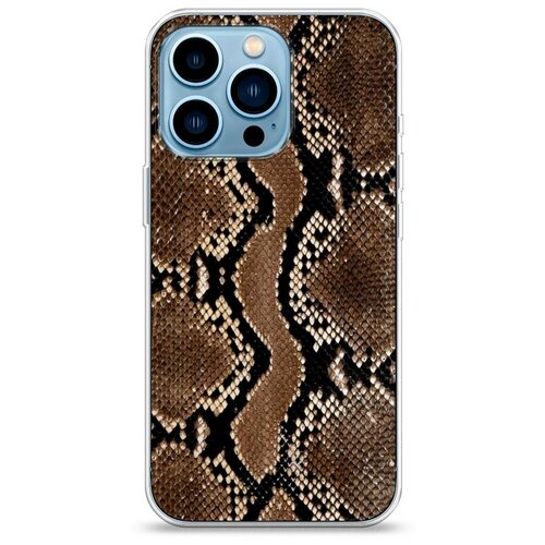 фото Силиконовый чехол "кожа питона" на apple iphone 13 pro / айфон 13 про case place
