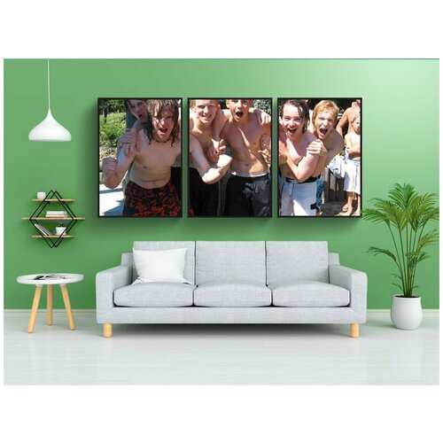 фото Набор модулных постеров для интерьера "молодой, крик, веселье" 60x90 см. в тубусе, без рамки lotsprints