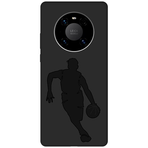 фото Матовый чехол climbing для huawei mate 40 pro / хуавей мейт 40 про с эффектом блика черный re:pa