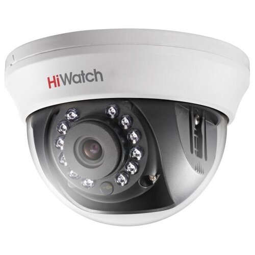 Камера видеонаблюдения аналоговая HiWatch DS-T201(B) (3.6 mm) 3.6-3.6мм HD-CVI HD-TVI цветная корп.:белый