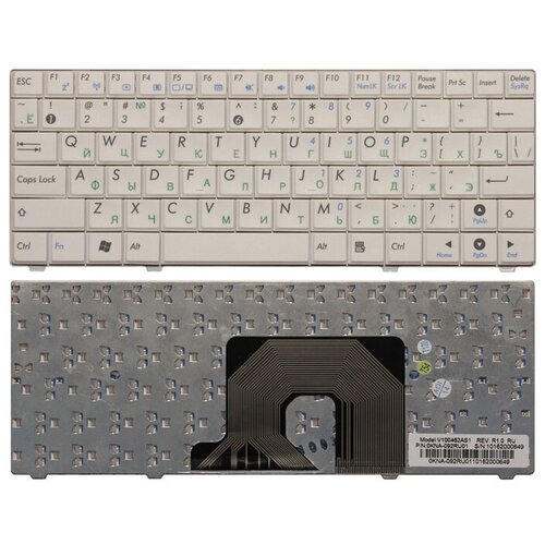 Клавиатура для ноутбука ASUS EEE PC 900HA белая