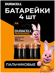 Батарейки Duracell AA пальчиковые 2/2 шт.