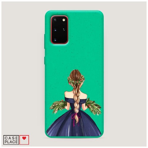 фото Эко-чехол samsung galaxy s20 plus девушка в синем case place