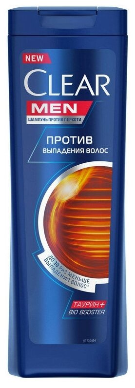 Шампунь Clear Vita Abe против перхоти и выпадения волос для мужчин 400 мл 1 шт.