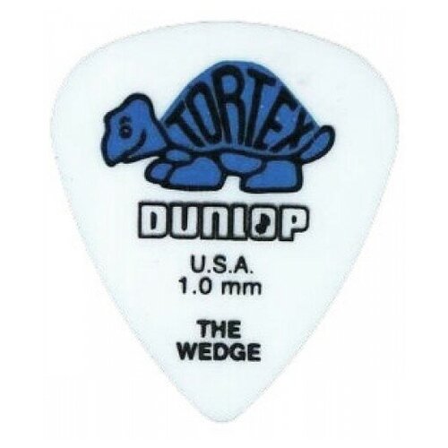 Медиатор Dunlop 424R1.0 Tortex Wedge, 1 мм, 1 шт.