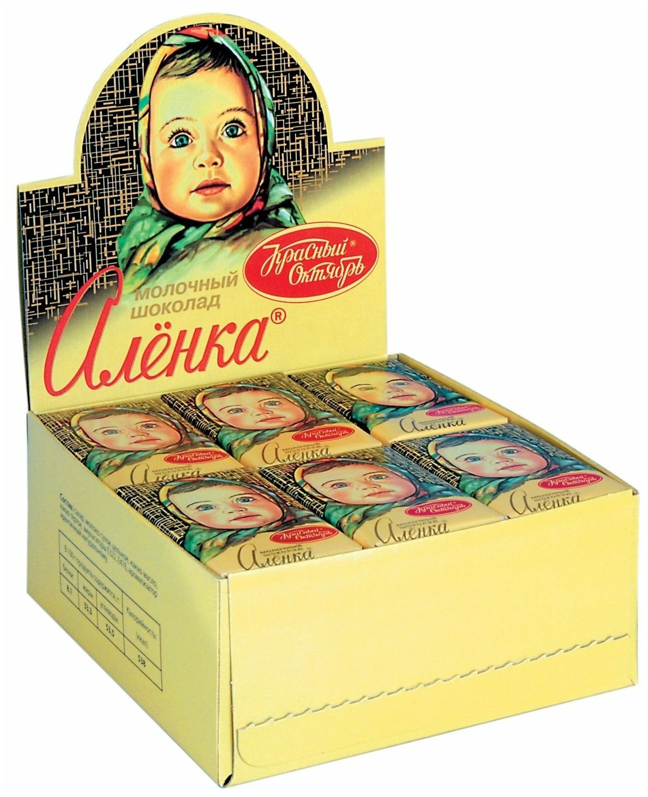 Молочный шоколад Аленка, 42 плитки по 15г - фотография № 1