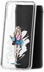 Чехол на Samsung Galaxy A70 2019 Kruche print Fashion Girl / Чехол для Samsung / чехол с рисунком / чехол с принтом / чехол для самсунг / чехол для самсунг / бампер на гелакси / чехол накладка для гэлэкси / противоударная накладка для Samsung Galaxy / защита для Galaxy / защита на Samsung / cиликоновый чехол для Samaung Galaxy / пластиковый чехол на Самсунг / защитный чехол для самсунг / чехольчик / защита телефона / ударопрочный чехол / галакси