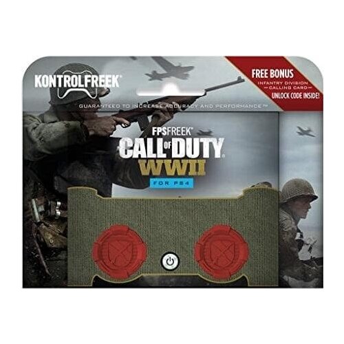 Накладки на стики KontrolFreek Grips Call of Duty WWII Red для геймпада Dualshock PS4 (красный) игра call of duty wwii для playstation 4