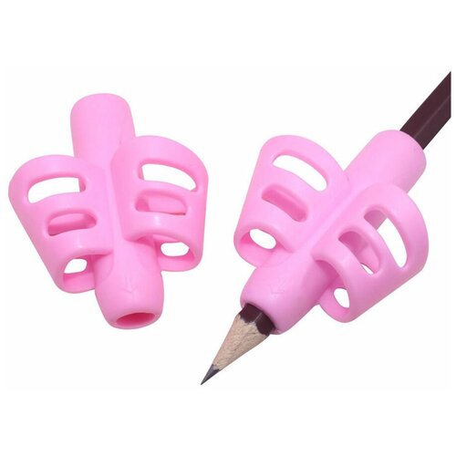 Тренажер насадка на ручку розовая