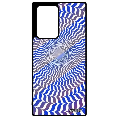 фото Противоударный чехол на телефон // galaxy note 20 ultra // "иллюзия круга" стиль мираж, utaupia, голубой