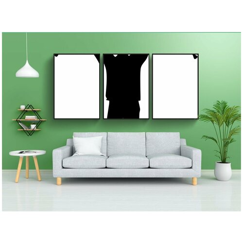 фото Набор модулных постеров для интерьера "мальчик, искалеченный, костыли" 60x90 см. в тубусе, без рамки lotsprints